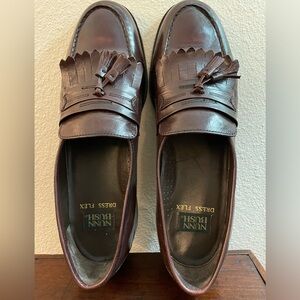 Nunn Bush Dress Flex Tassel Loafers Slip on Brown Leather Size 12M